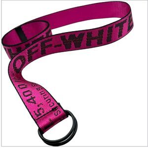 OFF-WHITE Industrial Belt Designer pink black Belt Virgil Abloh 5400 Lbs